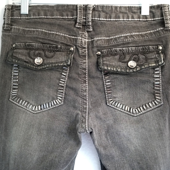 Cache Skinny Embellished Bling Black Jeans… - Picture 7 of 7